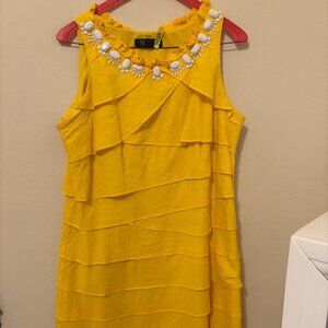 S.L. Fashions Yellow Dress